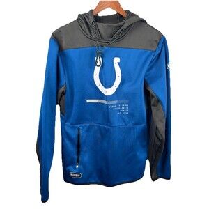 NFL Combine Authentic Blue Indianapolis Colts Hoodie Adult Small